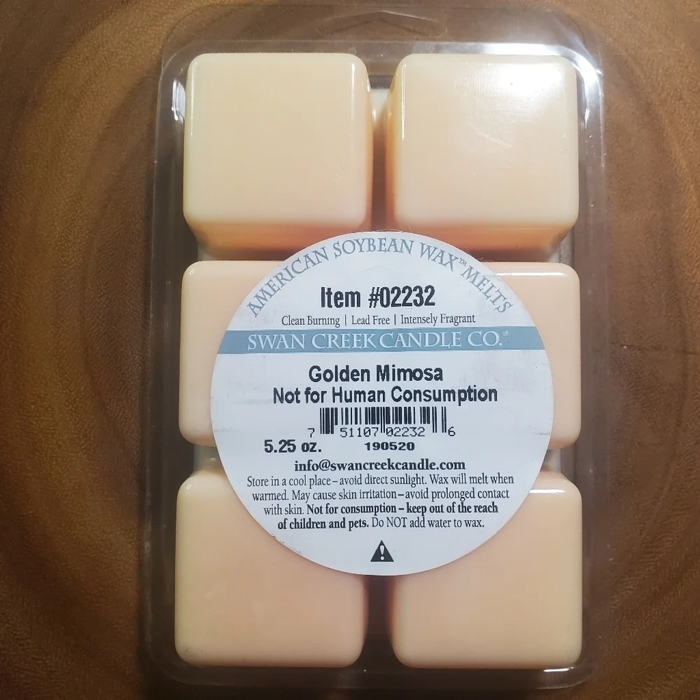 GOLDEN MIMOSA by SWAN CREEK CANDLE CO. Break Apart Herbal Melts 100% Natural Wax